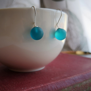 Blue Glass earrings